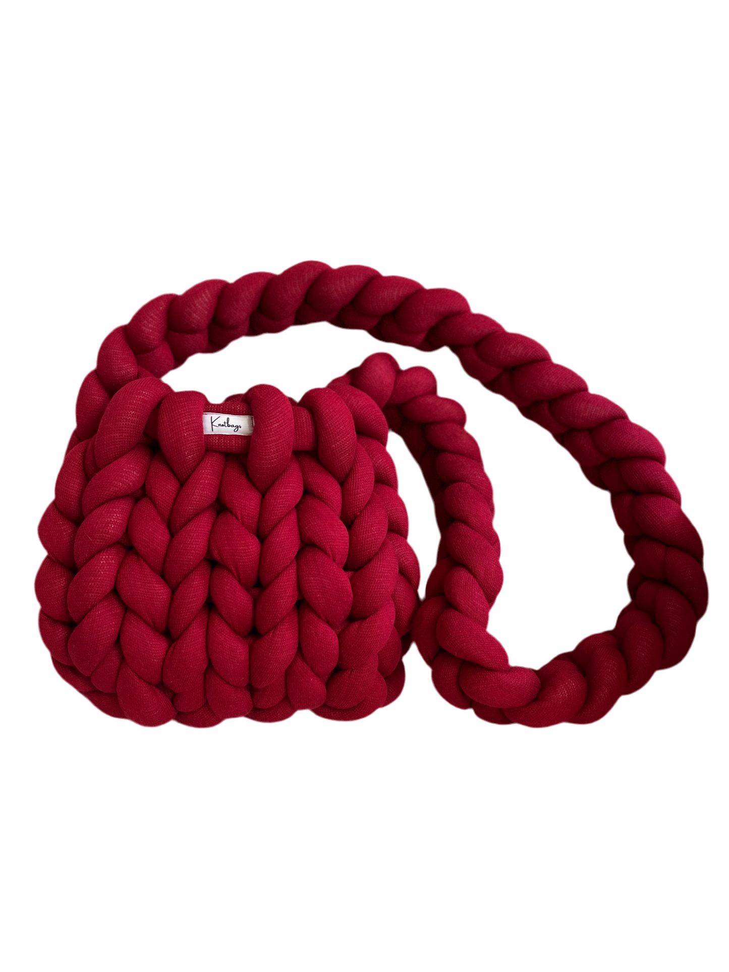 Knotbag Crossbodybag dunkelrot